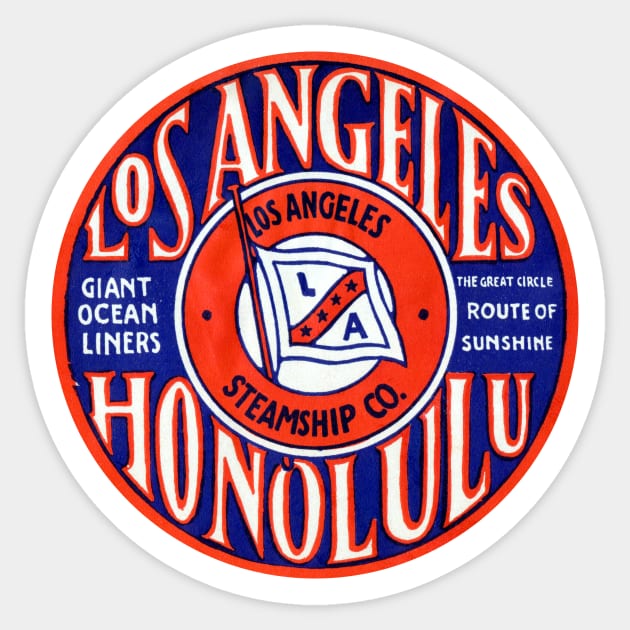 1931 Los Angeles Steamship Company Sticker by historicimage